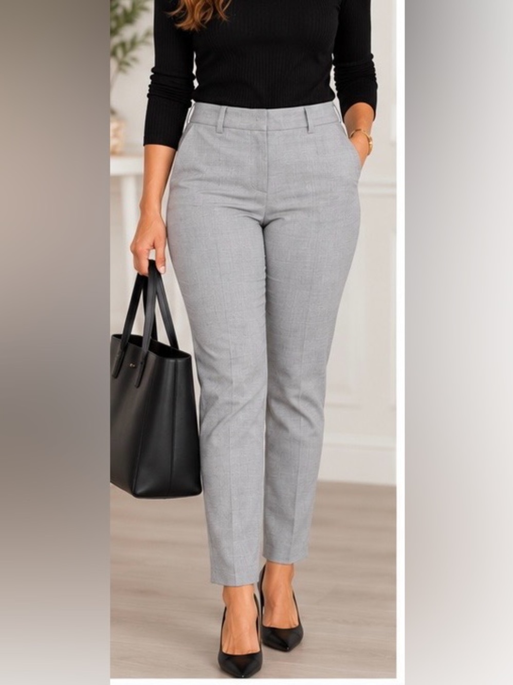 Express Mid Rise Skinny Pant Gray Trousers Size 10 NWT